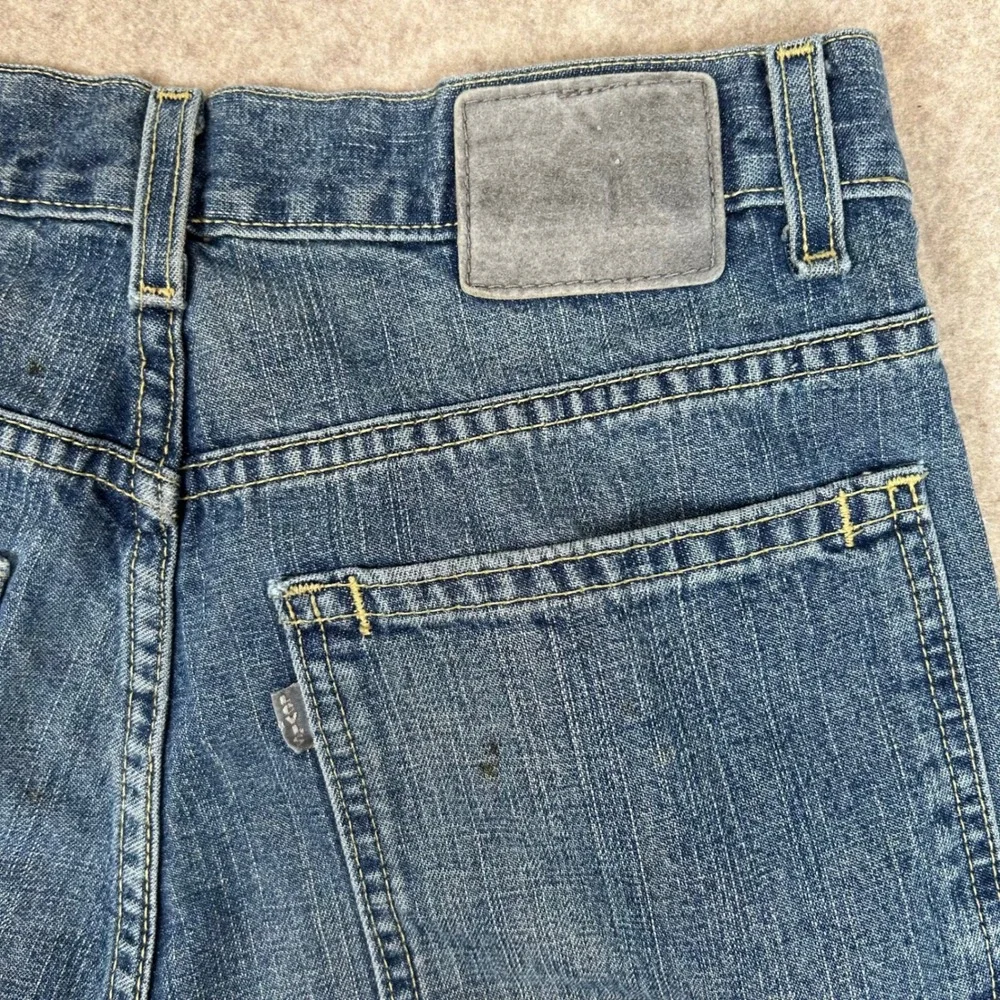 Levi's SilverTab‎ Shorts Mens W30 Blue Low Loose Raw Cut Off Denim 90s Skater